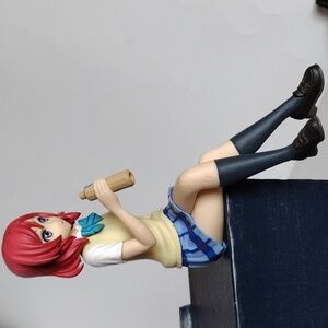 Anime Character Figurine with Red Hair
